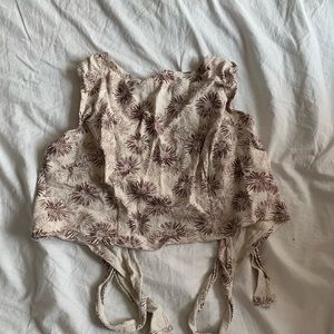 Open back flower Camisol